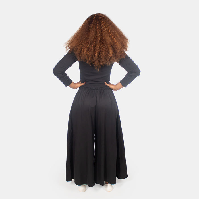 Ladies' Kaykay Palazzo Pants - Black