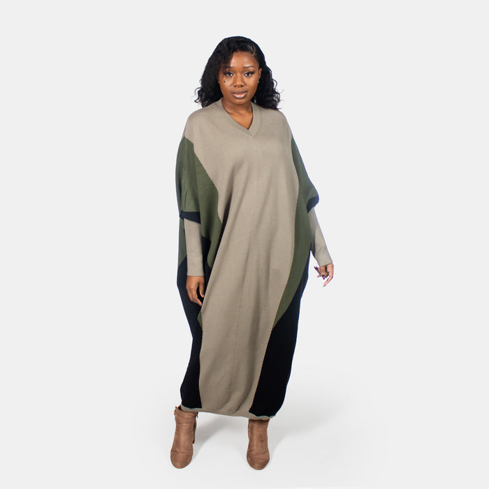 Ladies' Knit Poppy Dress - Olive