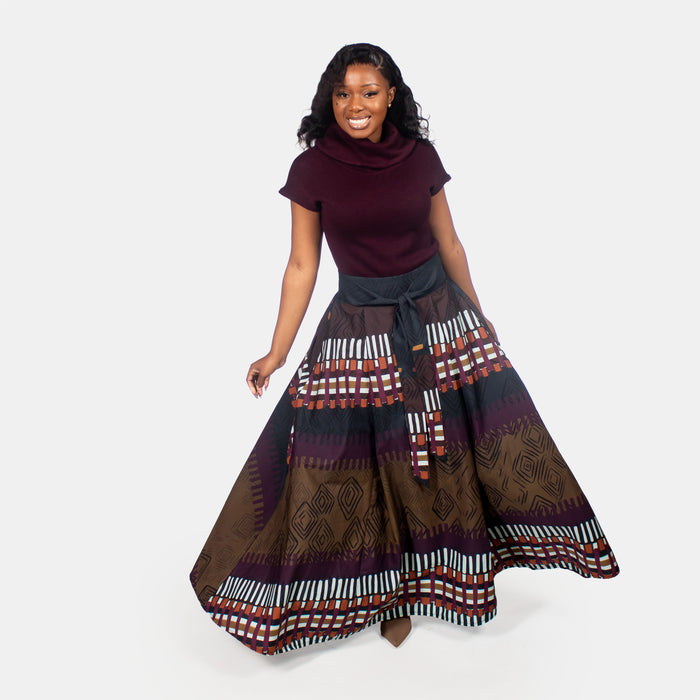 Ladies' Madeleine Skirt - Brown