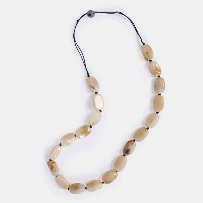 Ladies' Melty Beads Necklace - Cream