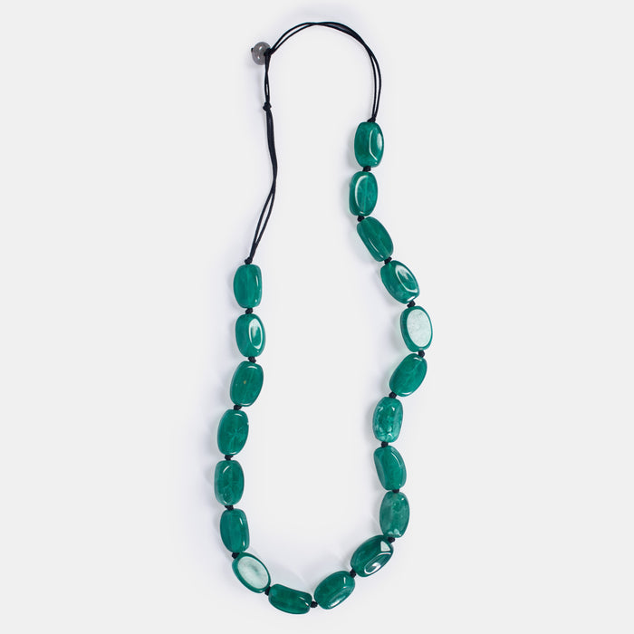 Ladies' Melty Beads Necklace - Green