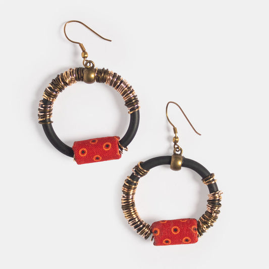 Ladies' Ntombi Earrings - Red