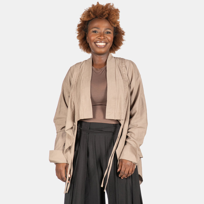 Ladies' Odine Shirt - Taupe