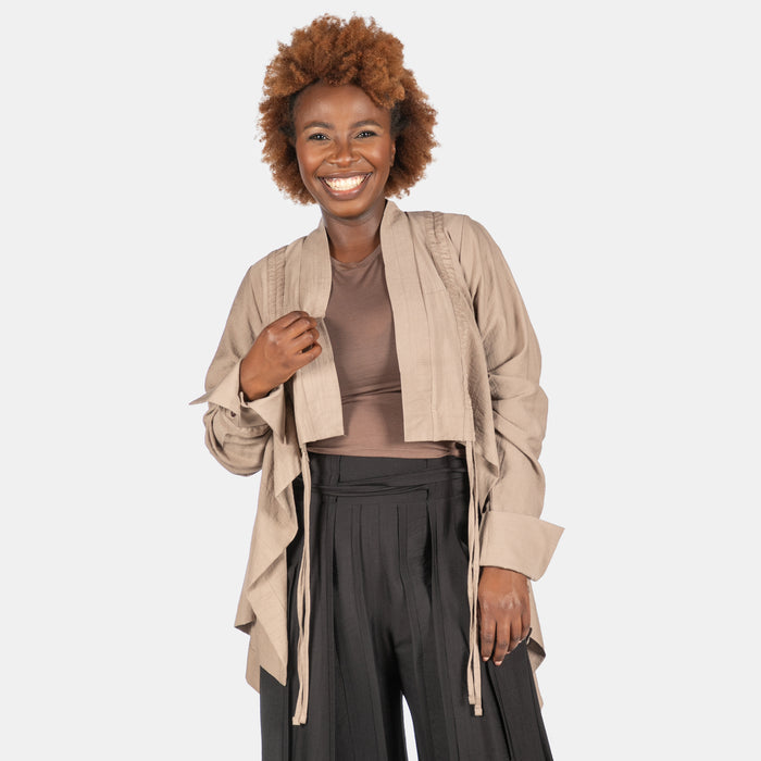 Ladies' Odine Shirt - Taupe