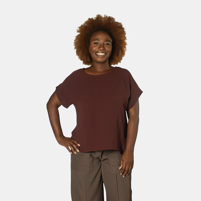Ladies' Penelope Top - Maroon