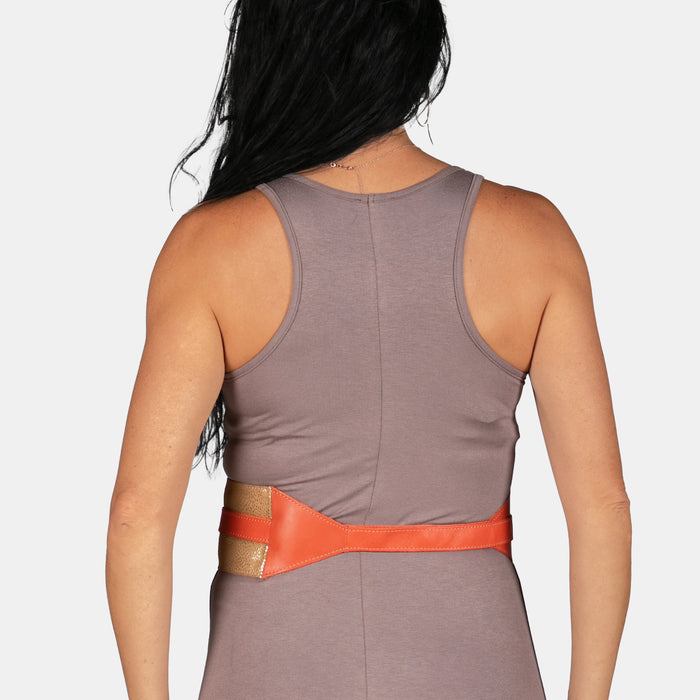 Ladies' Print Wrap Around Belt - Coral