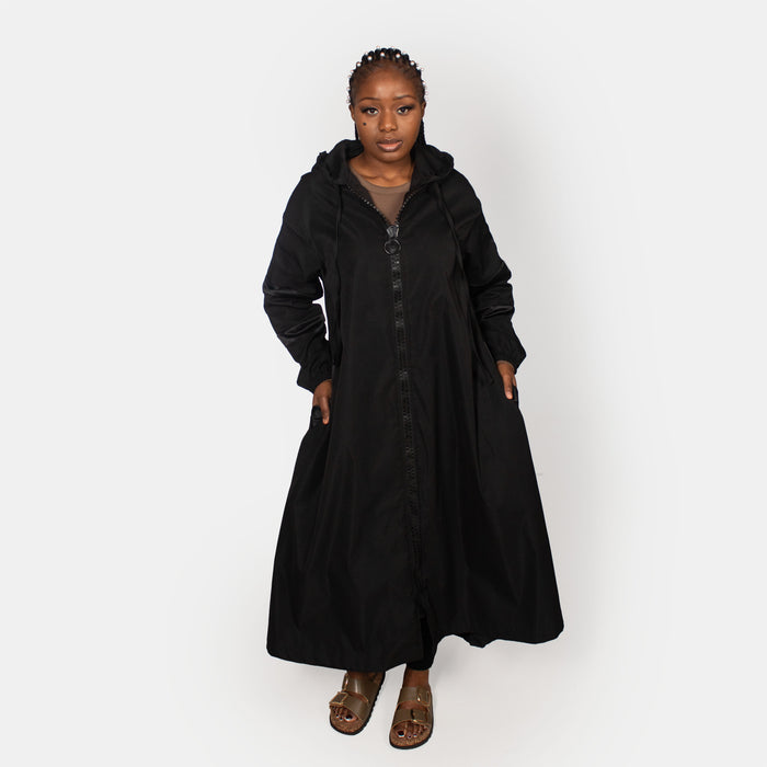 Ladies' Raincoat Dress - Black