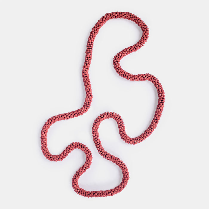 Ladies' Rope Beads Necklace - Coral