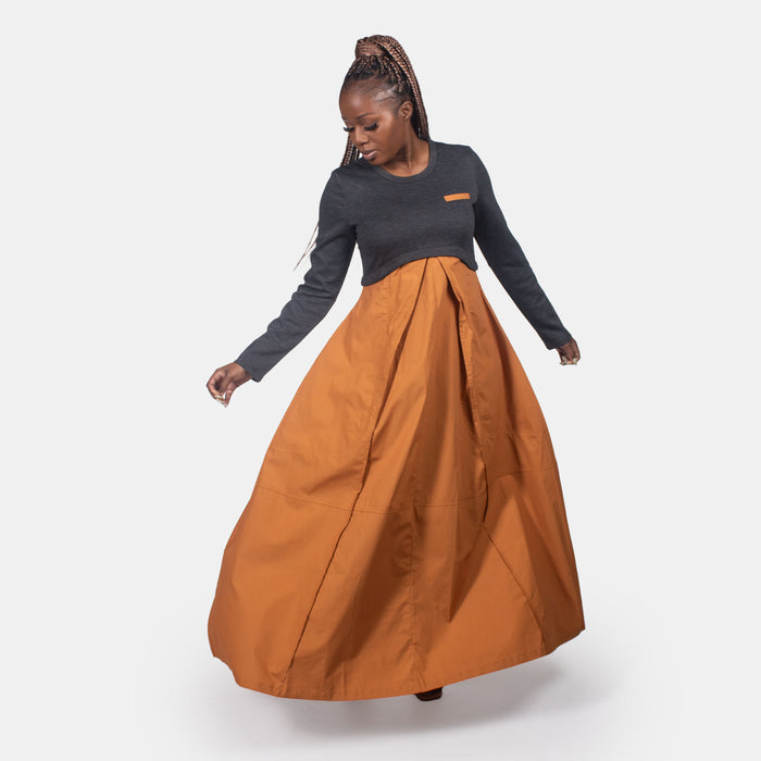 Ladies' Snapdragon Dress - Rust
