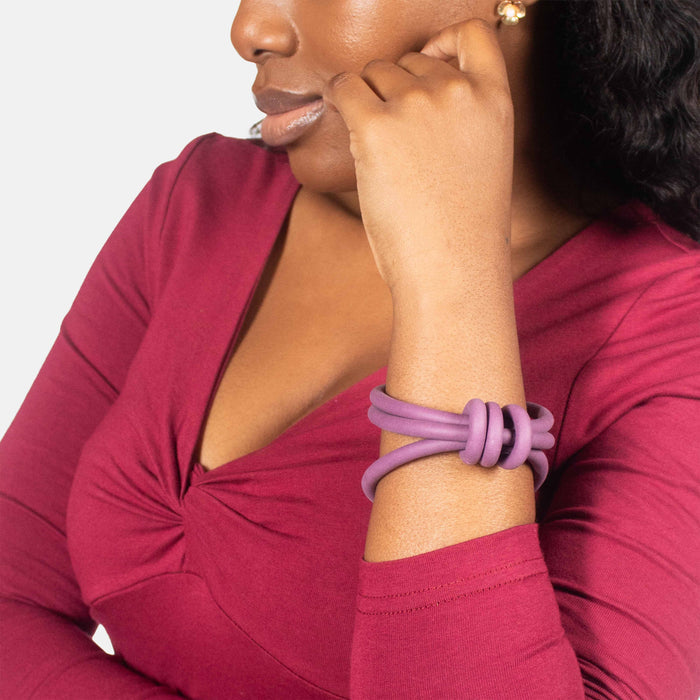 Ladies' Soft Rings Bracelet - Purple