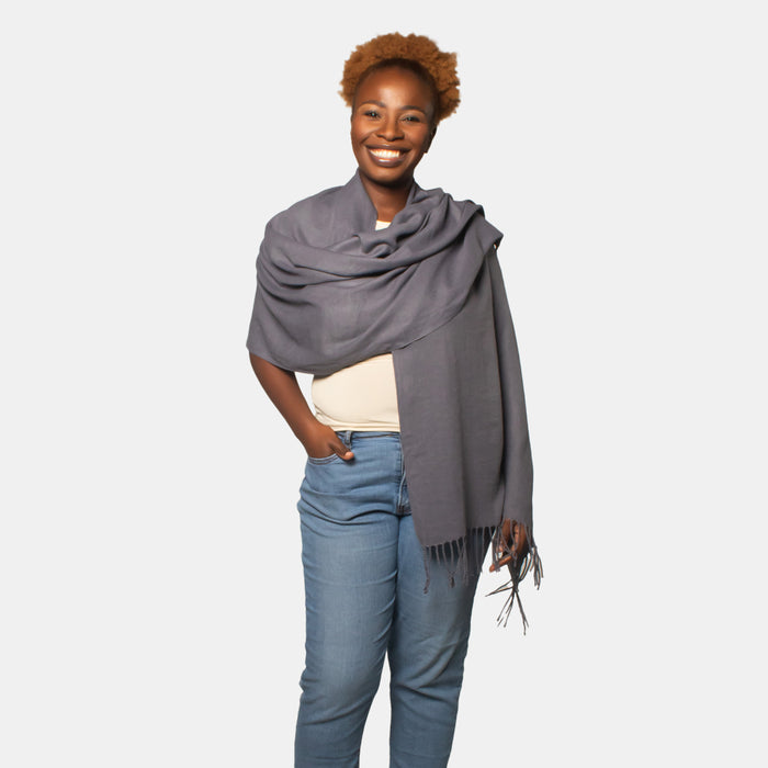 Ladies' Soft Touch Scarf - Charcoal