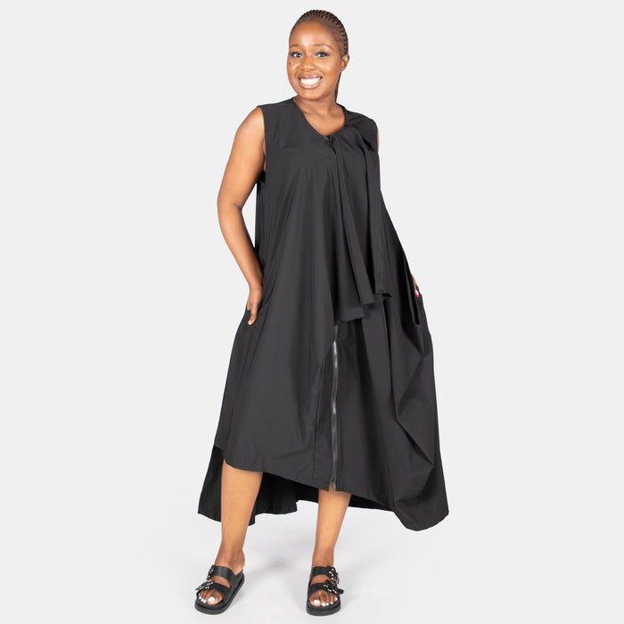 Ladies' Soufflé Dress with Front Zip