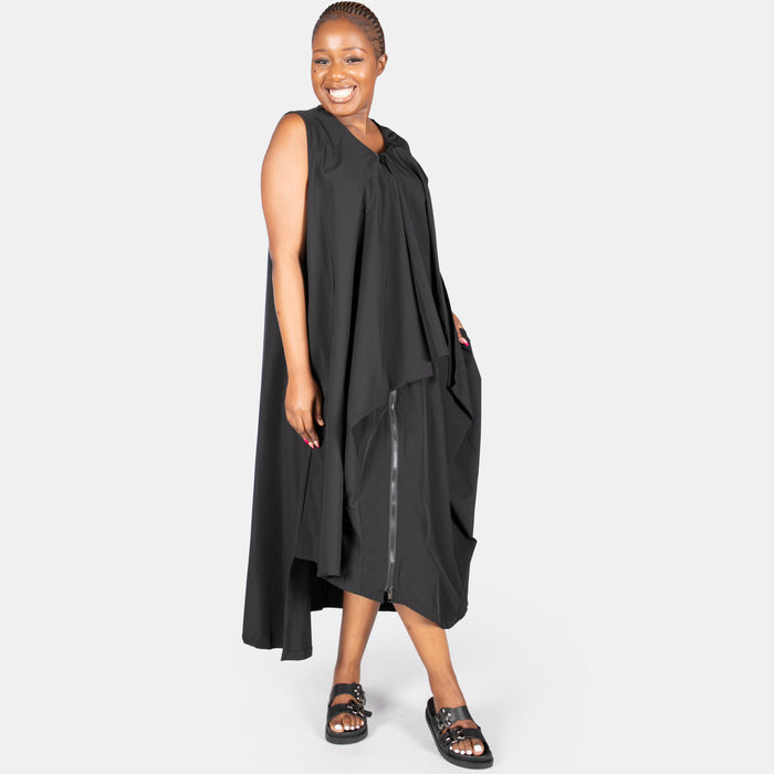 Ladies' Soufflé Dress with Front Zip