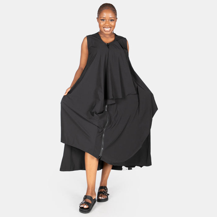 Ladies' Soufflé Dress with Front Zip