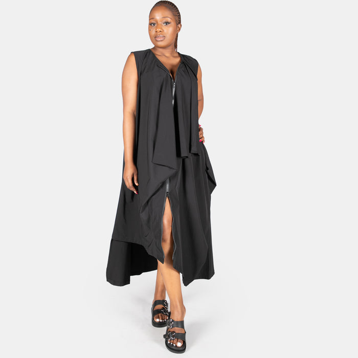 Ladies' Soufflé Dress with Front Zip