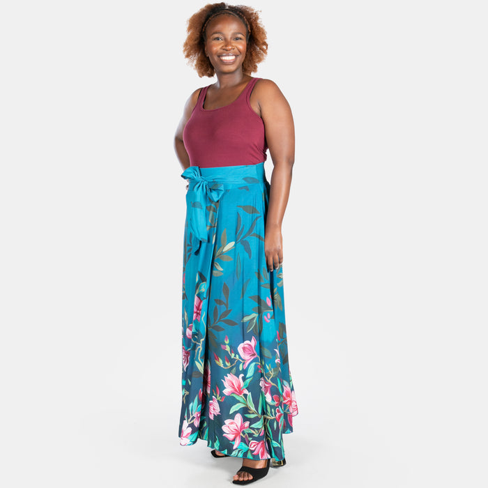 Ladies' Summer High Rise Skirt - Turquoise