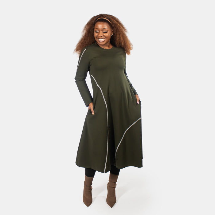 Ladies' Sunflower Dress - Forest