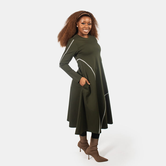 Ladies' Sunflower Dress - Forest
