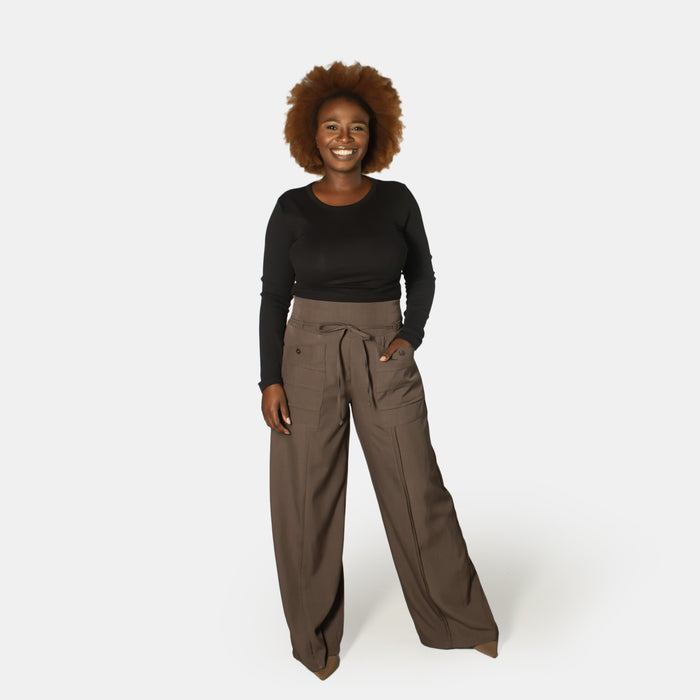 Ladies' Tetris Pants - Taupe