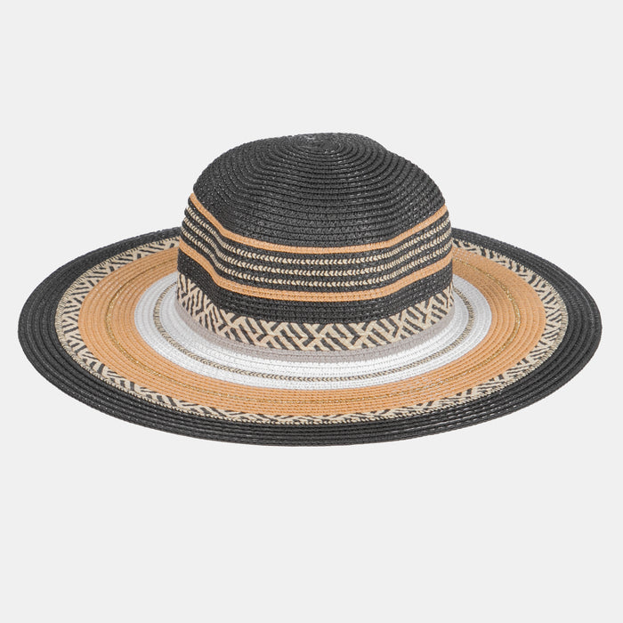 Ladies' Tribal Summer Hat - Black