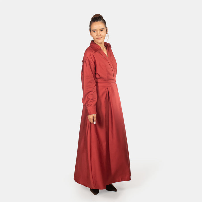 Ladies' Tulip Dress - Rust