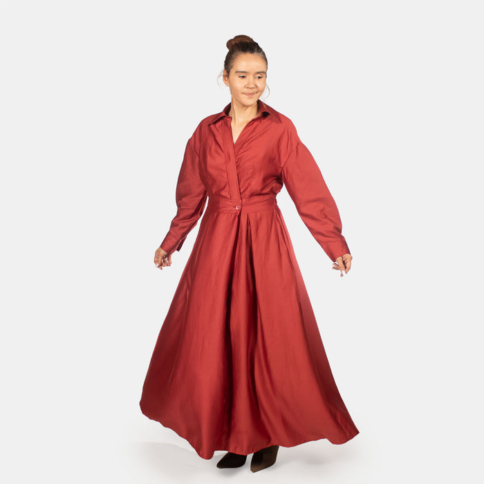 Ladies' Tulip Dress - Rust