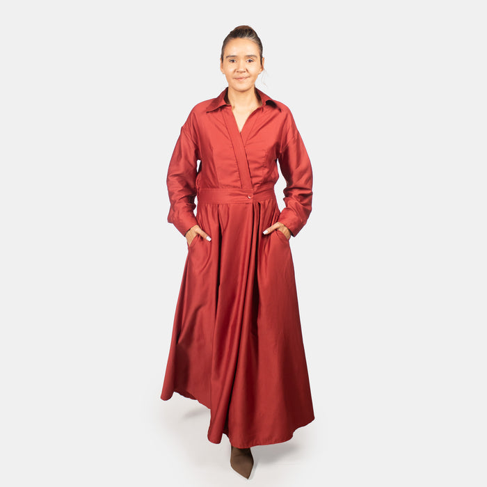 Ladies' Tulip Dress - Rust