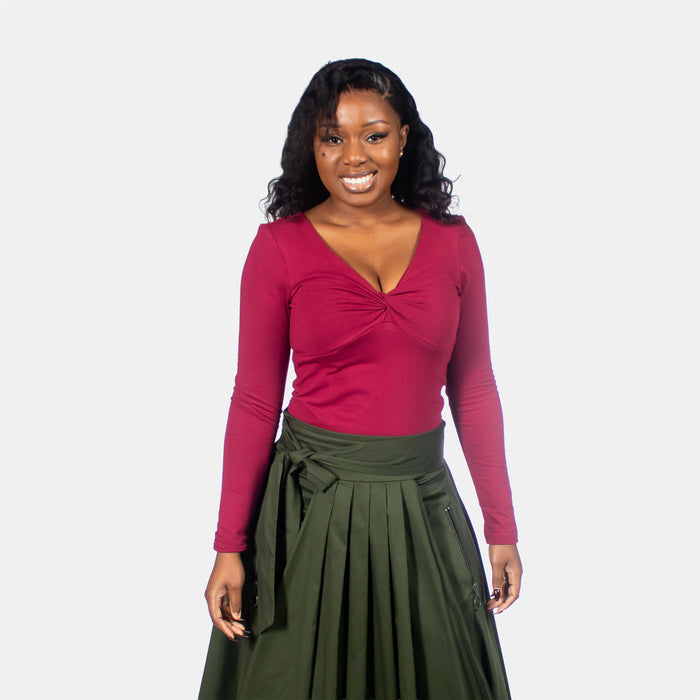 Ladies' Twisty Top - Ruby