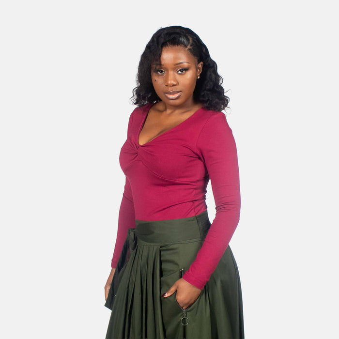 Ladies' Twisty Top - Ruby