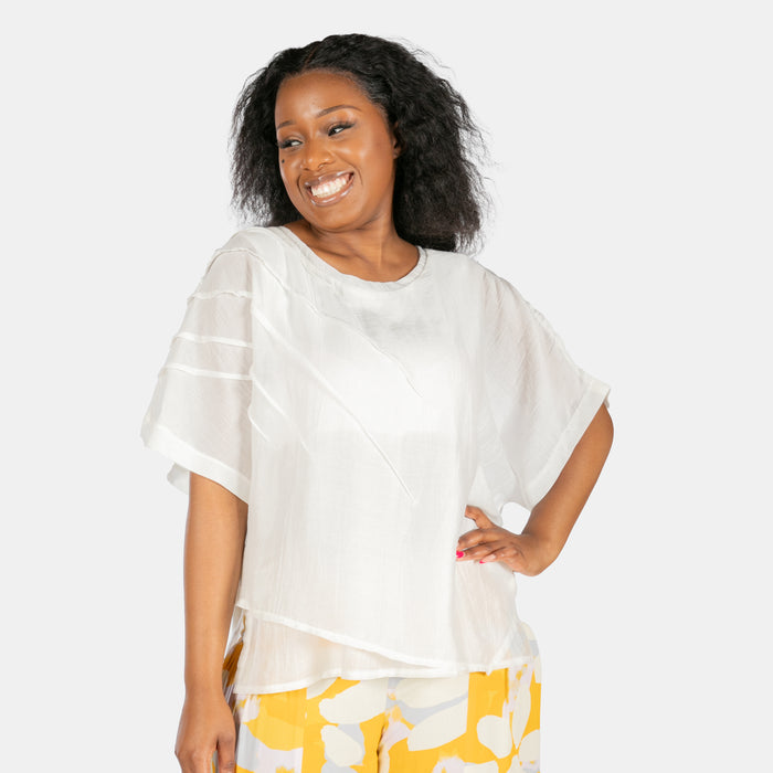 Ladies' Vanessa Top - Cream