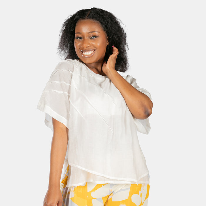 Ladies' Vanessa Top - Cream