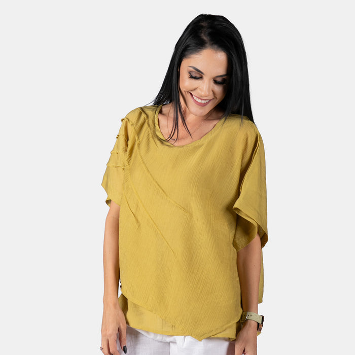 Ladies' Vanessa Top - Mustard