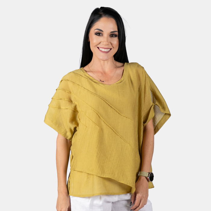 Ladies' Vanessa Top - Mustard