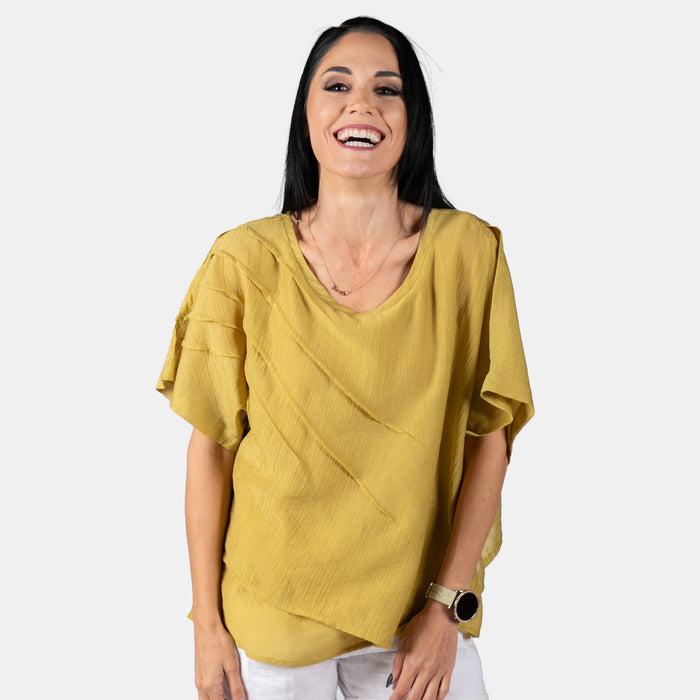 Ladies' Vanessa Top - Mustard
