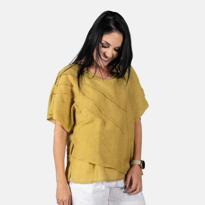 Ladies' Vanessa Top - Mustard