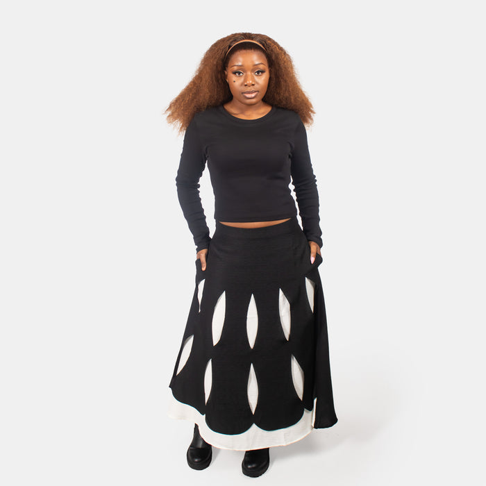 Ladies' Violet Skirt - Black