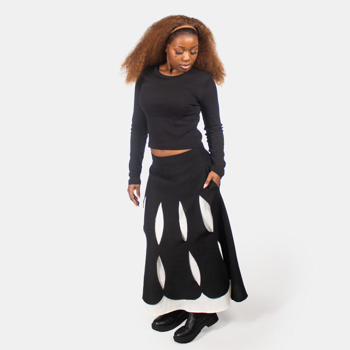 Ladies' Violet Skirt - Black