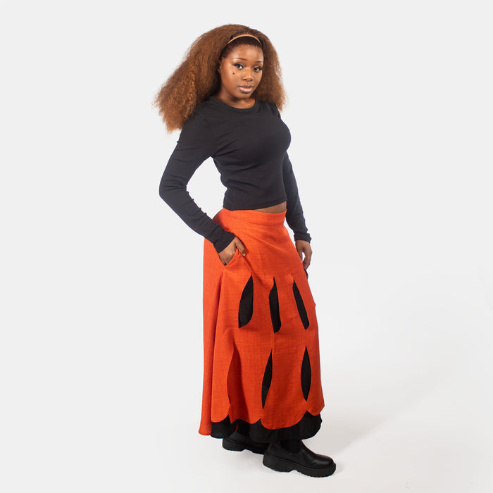 Ladies' Violet Skirt - Rust