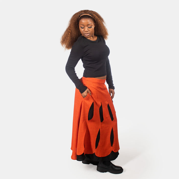 Ladies' Violet Skirt - Rust