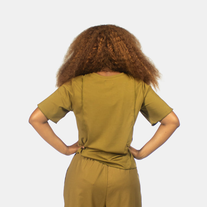 Ladies' Willow Block Top - Chartreuse
