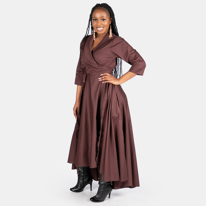 Ladies' Winter Monroe Dress - Ruby