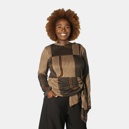 Ladies' Yoyo Top - Brown