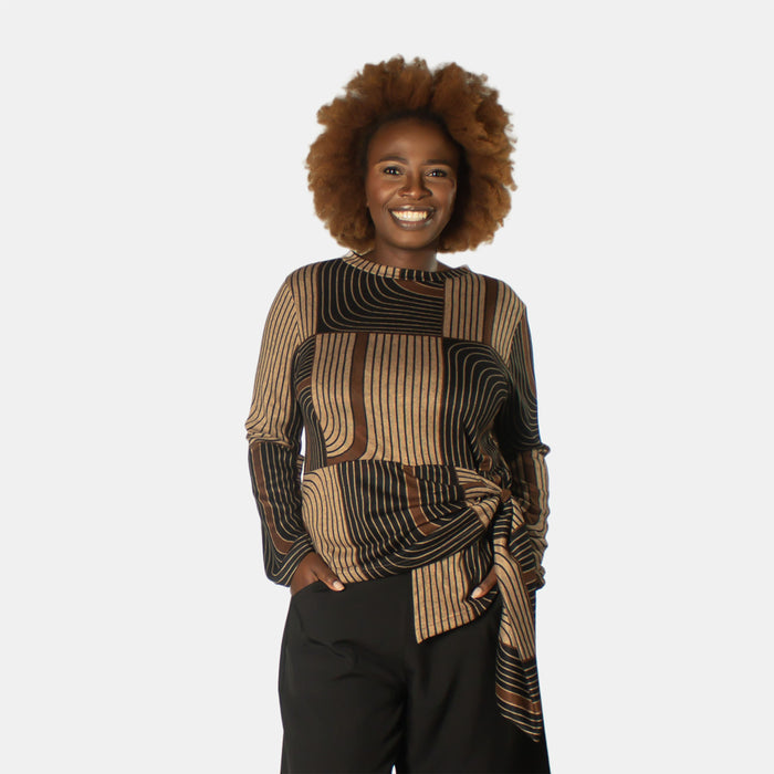 Ladies' Yoyo Top - Brown