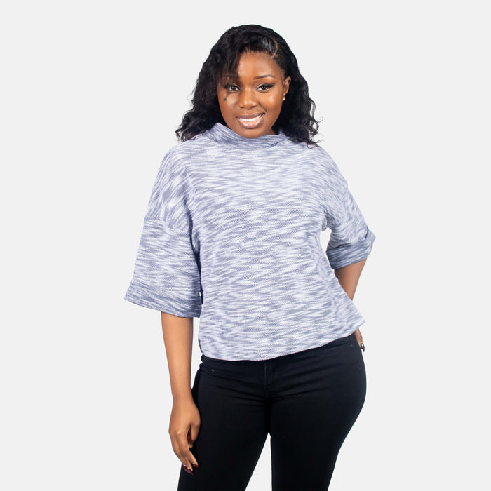 Ladies' Zazi Boxy Top - Blue