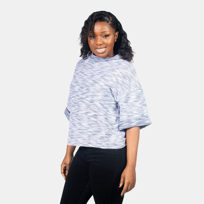Ladies' Zazi Boxy Top - Blue