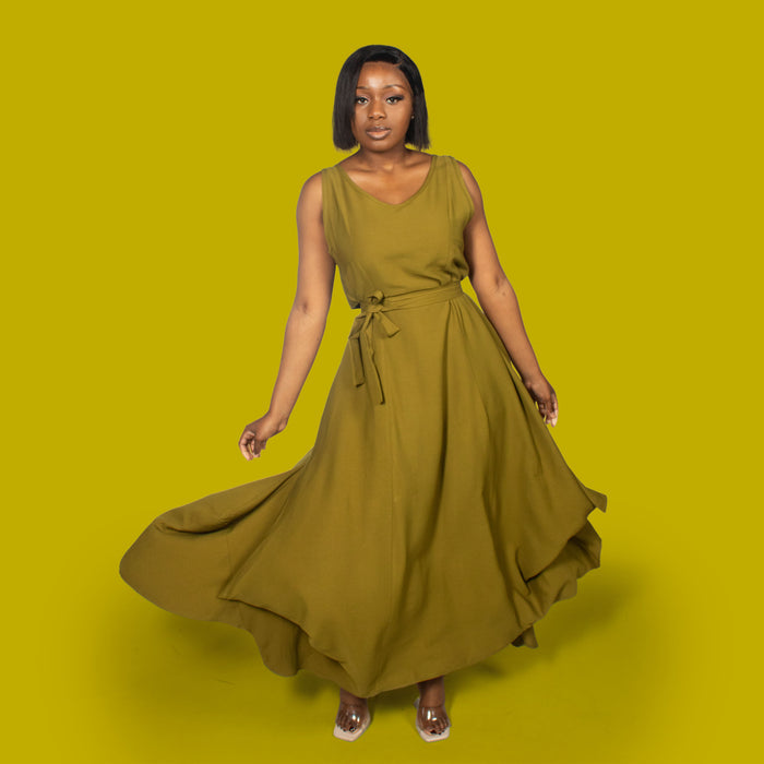Ladies' Zen Dress and Top - Chartreuse