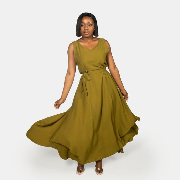 Ladies' Zen Dress and Top - Chartreuse