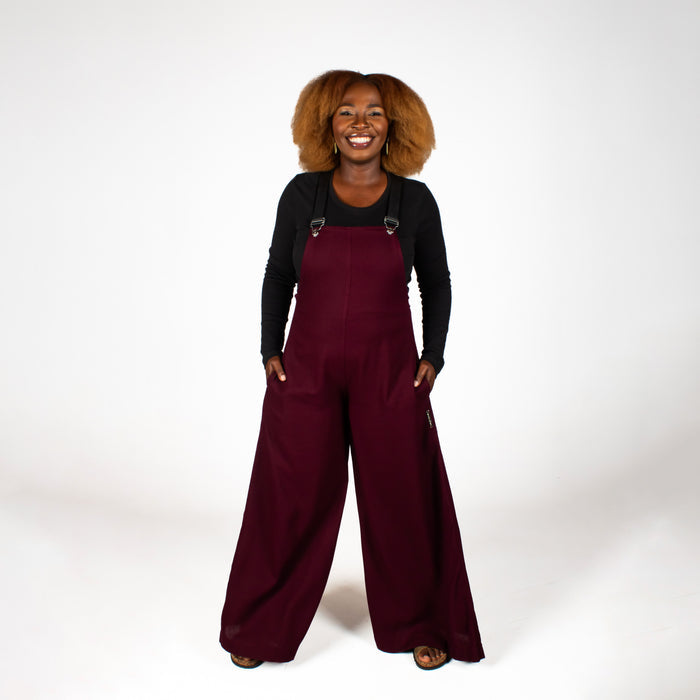 Ladies' Zingara Jumpsuit - Maroon