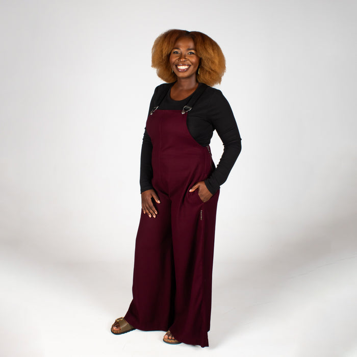 Ladies' Zingara Jumpsuit - Maroon