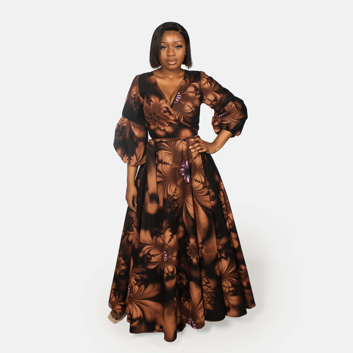 Ladies' Zoleka Dress - Brown